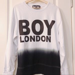 Oversized Boy London size S white sweatshirt.